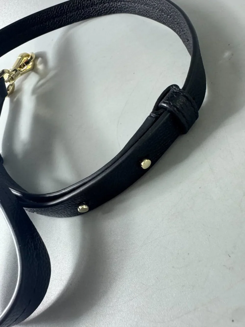 New Kate Spade Black Leather Adjustable Strap